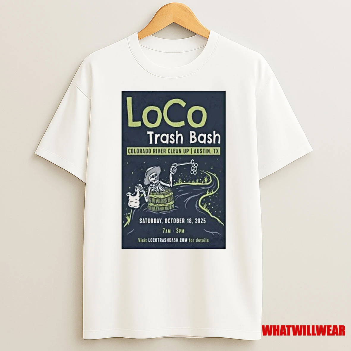 Loco Trash Bash Colorado River Clean Up Austin October 18 2025 Shirts