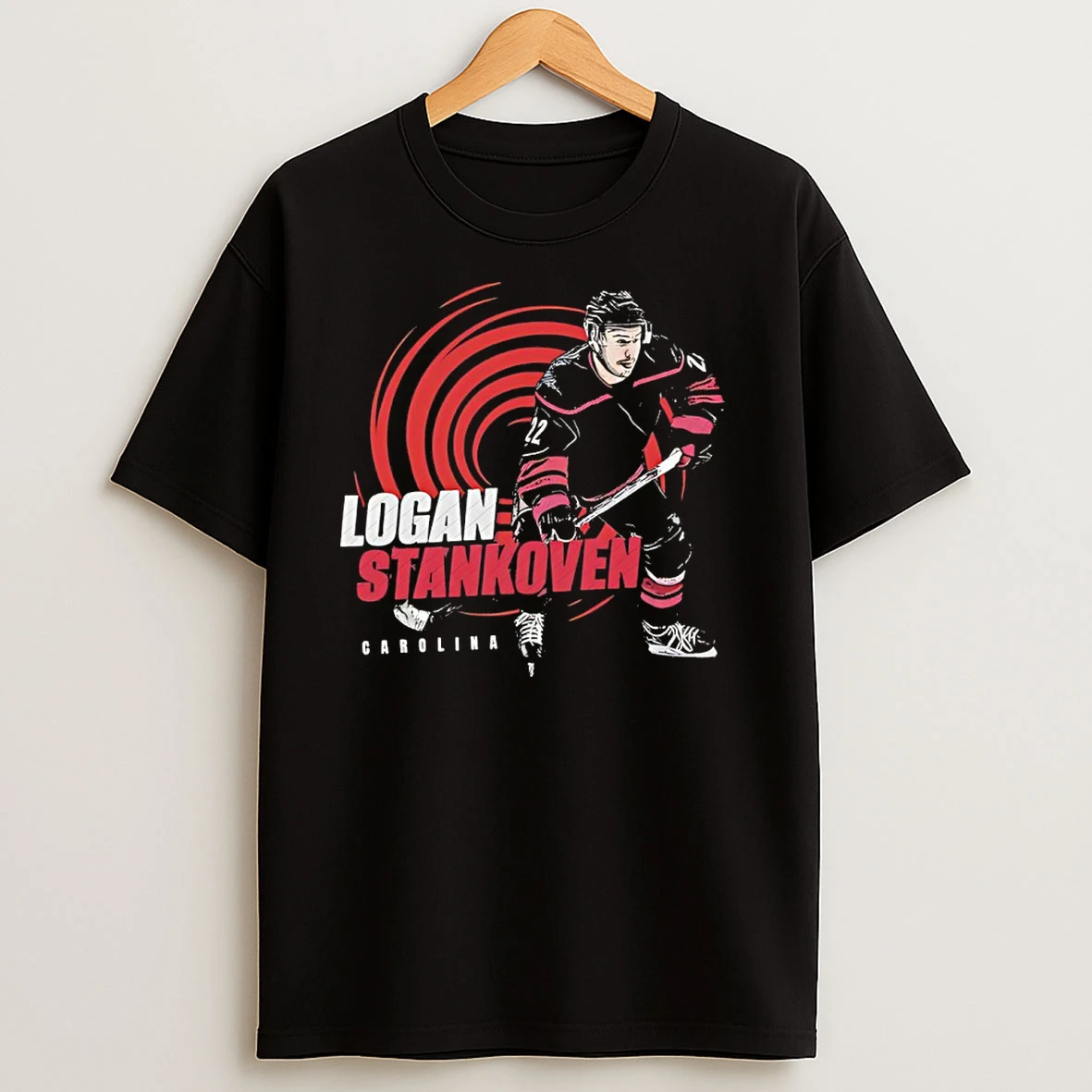 Logan Stankoven Nhl Carolina Hurricanes Player Vintage T Shirts