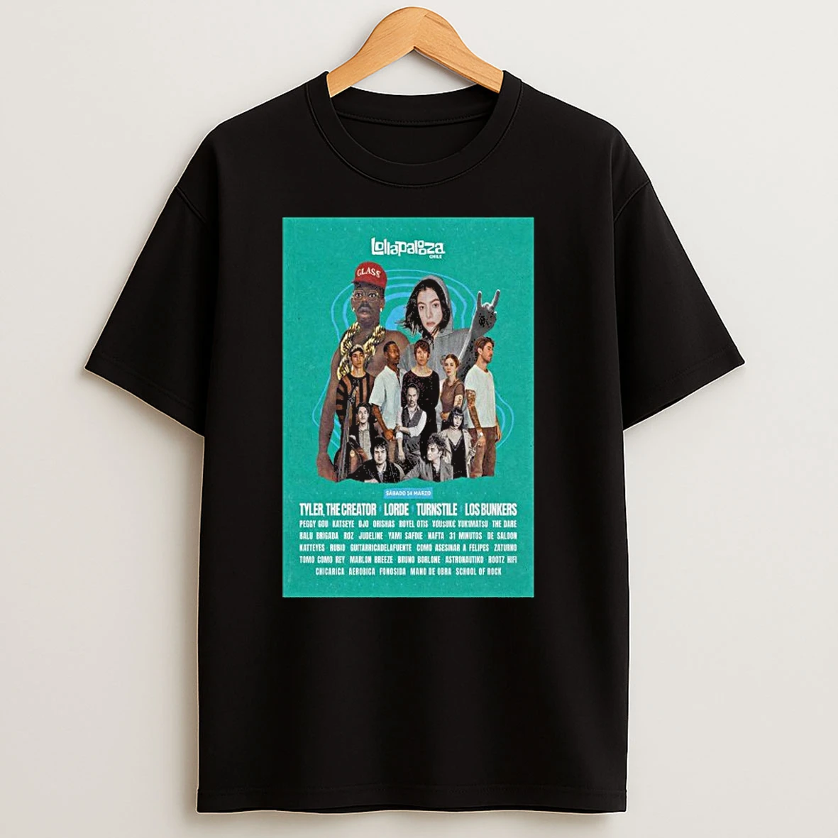 Lollapalooza Chile March 14 2025 Show Shirts
