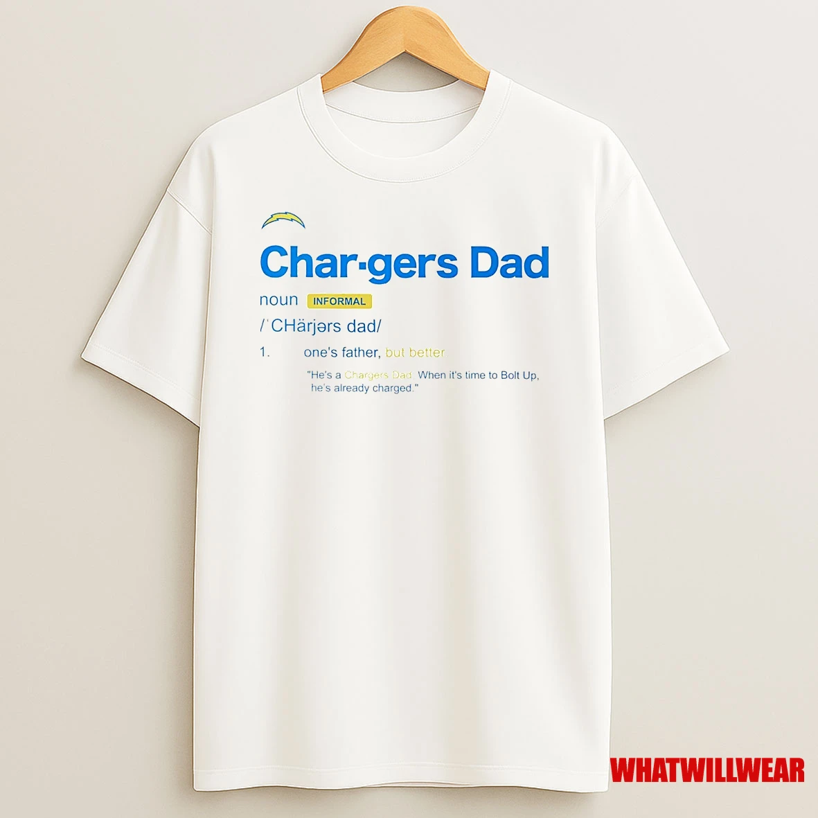 Los Angeles Chargers Dad Definition Meaning Shirts