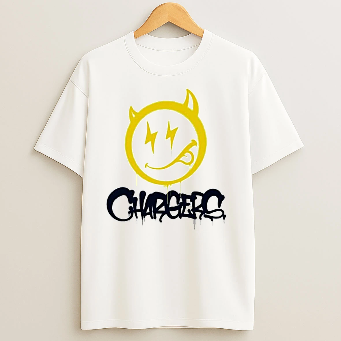 Los Angeles Chargers Devil Emoji Ornaments T Shirts