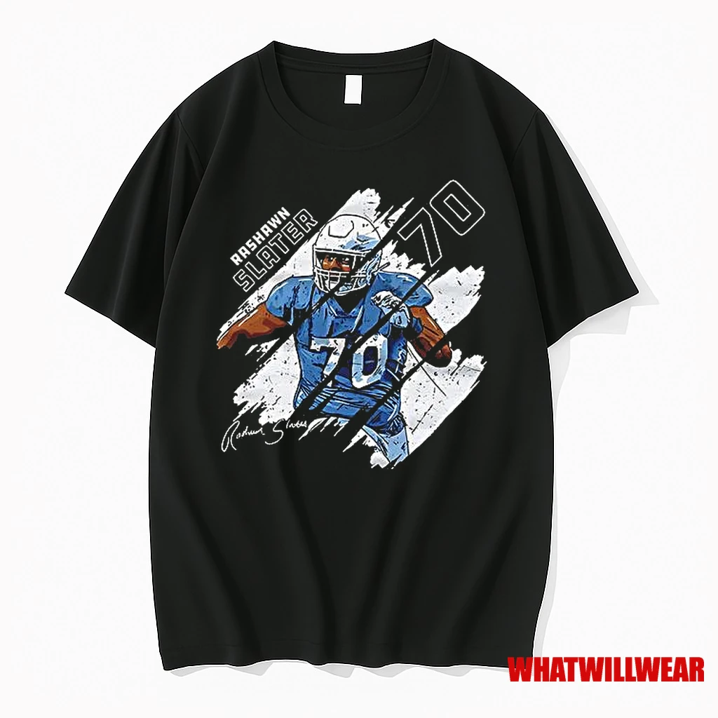 Los Angeles Chargers Rashawn Slater Stripes Shirts