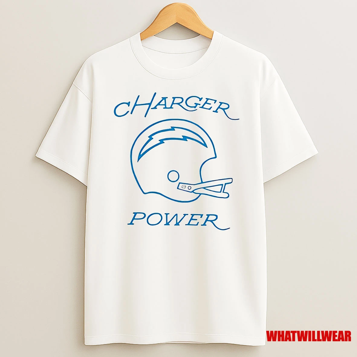 Los Angeles Chargers Power Helmet Shirts