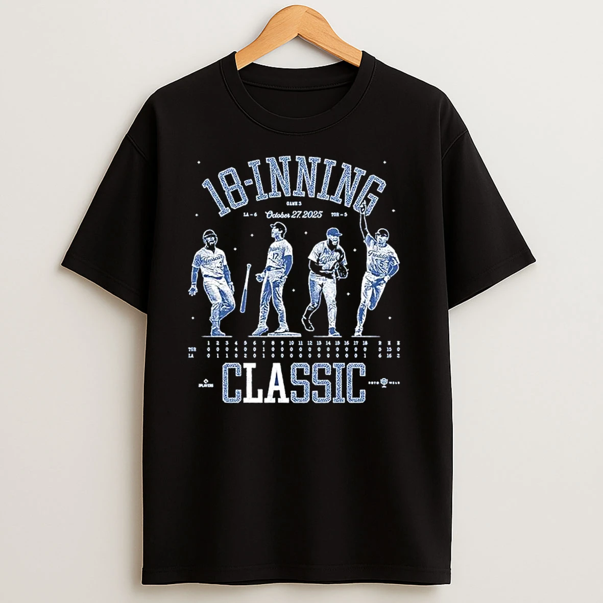 Los Angeles Dodgers 18 Inning Classic Game 3 T Shirts