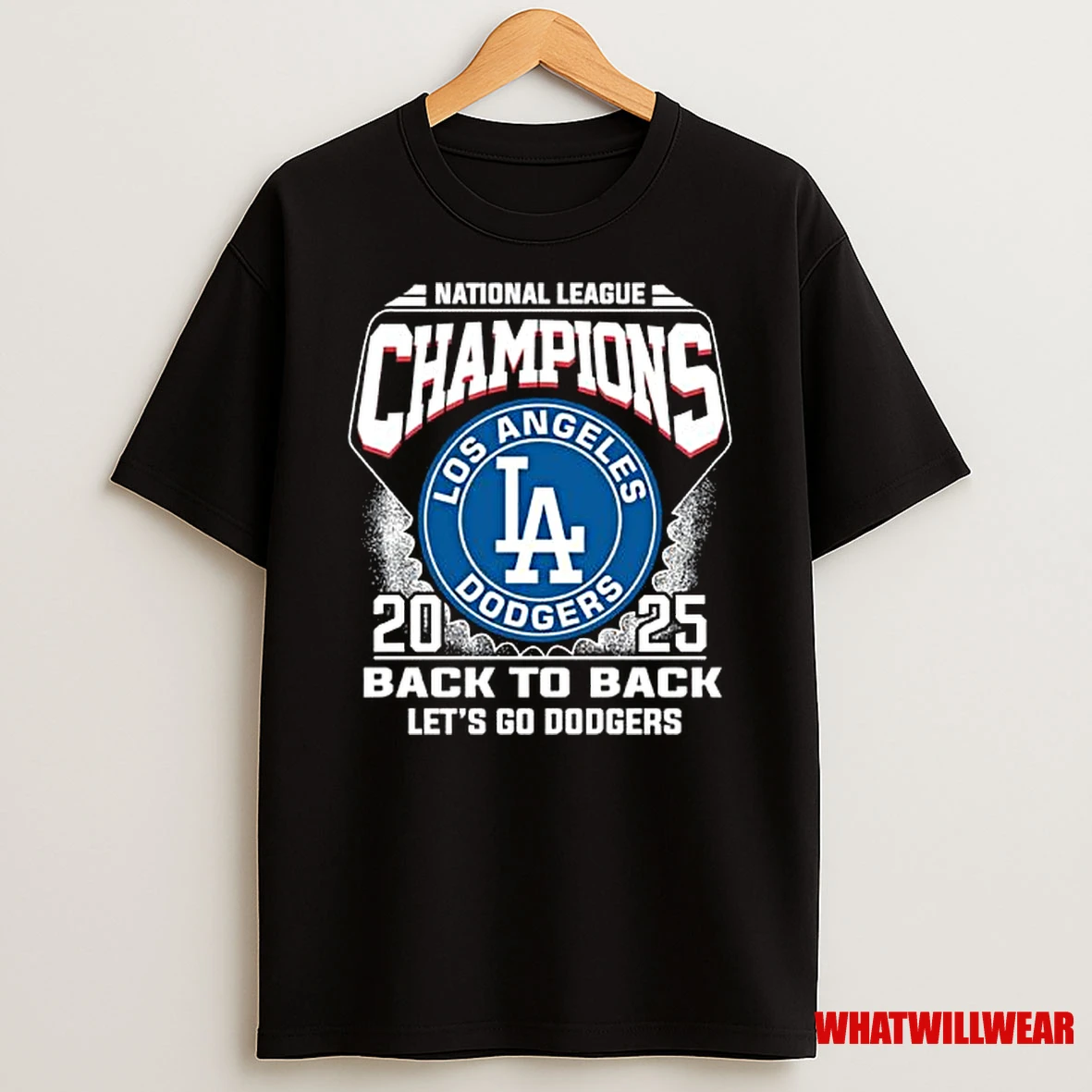 Los Angeles Dodgers 2025 National League Champions Back 2 Back Lets Go Dodgers Shirts