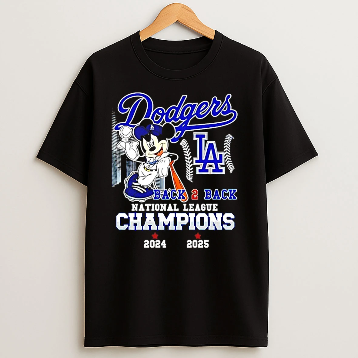 Los Angeles Dodgers 2025 National League Champions Back 2 Back T Shirts