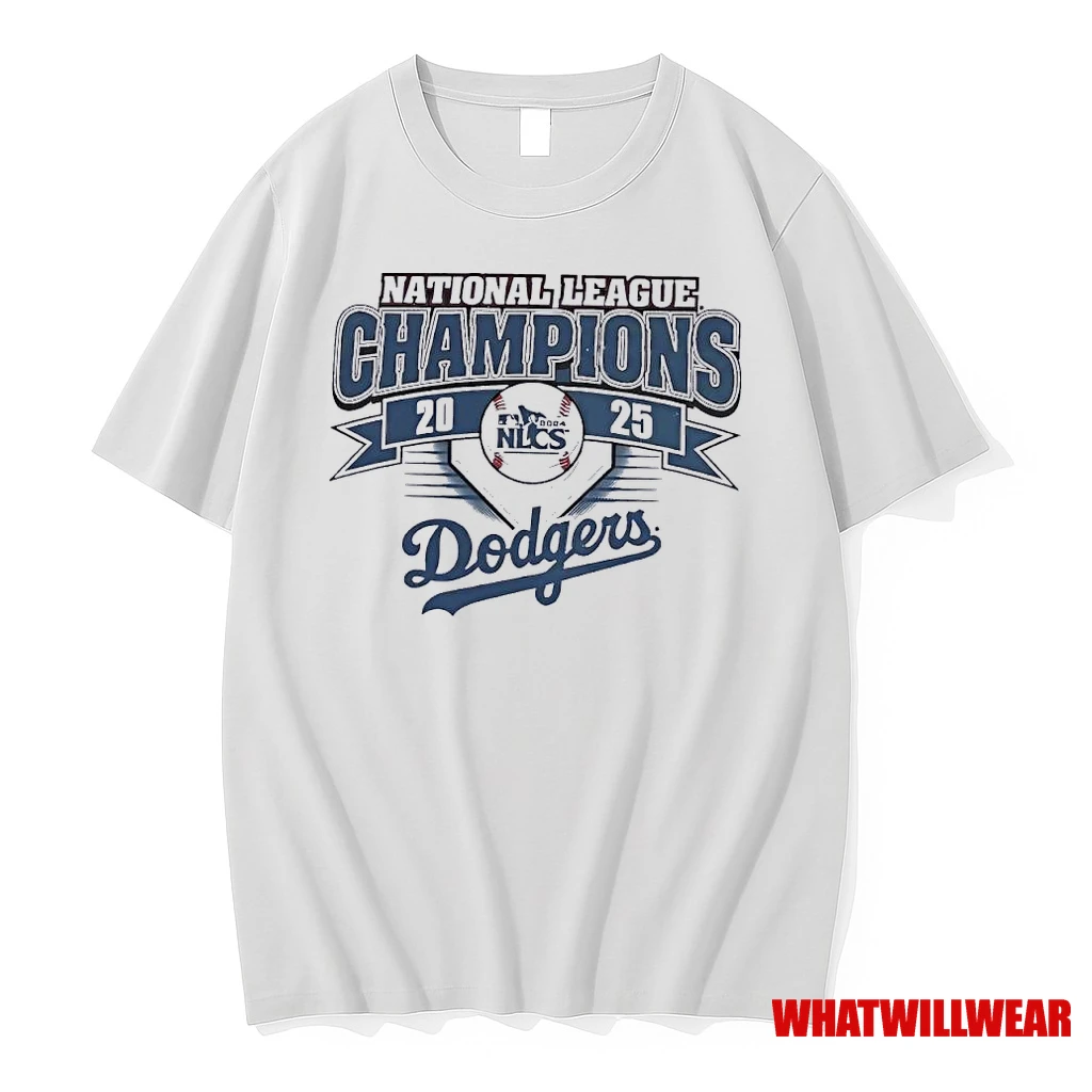 Los Angeles Dodgers 2025 National League Champions Banner Shirts