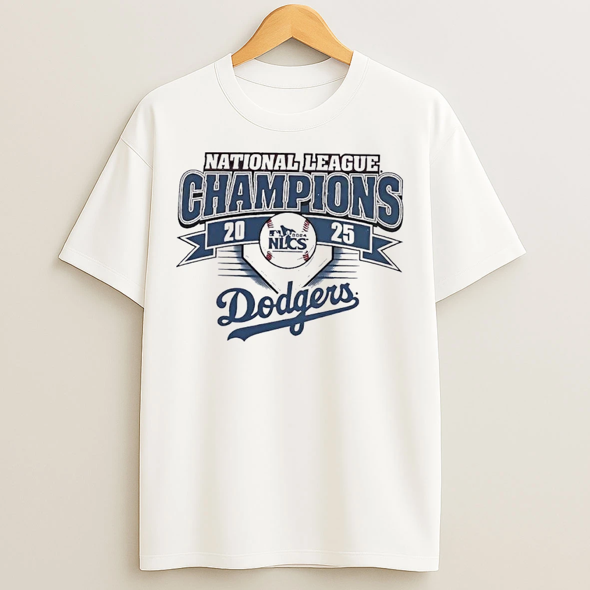 Los Angeles Dodgers 2025 National League Champions Banner T Shirts
