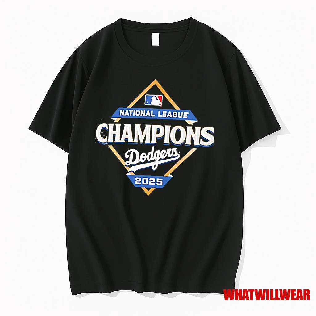 Los Angeles Dodgers 2025 National League Champions Locker Room Shirts