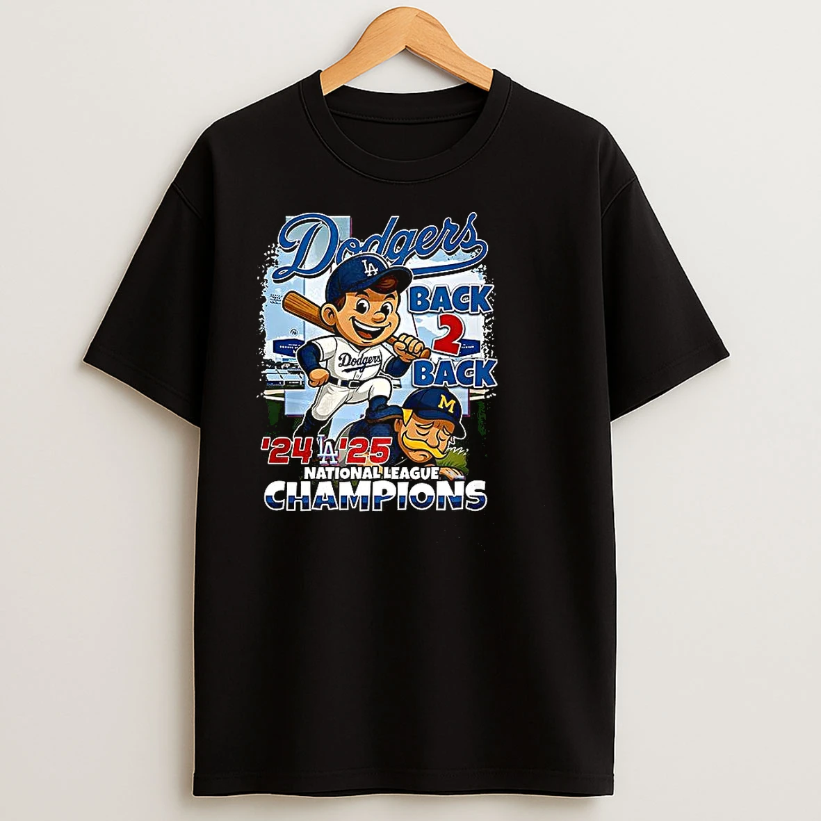 Los Angeles Dodgers 2025 National League Champions Mascot T Shirts
