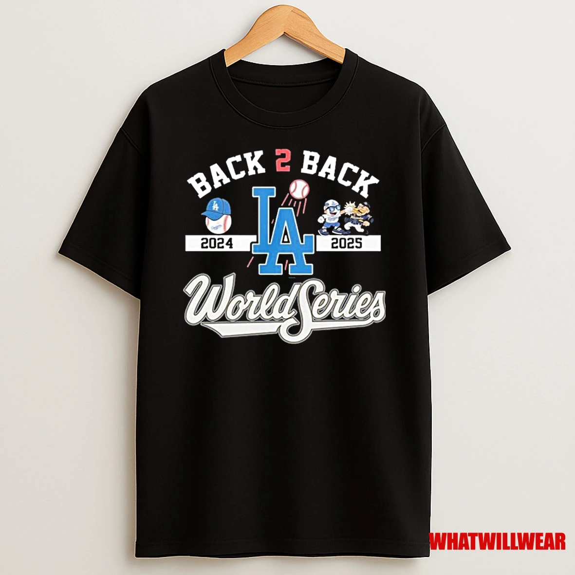 Los Angeles Dodgers Back 2 Back 2024 2025 World Series Shirts