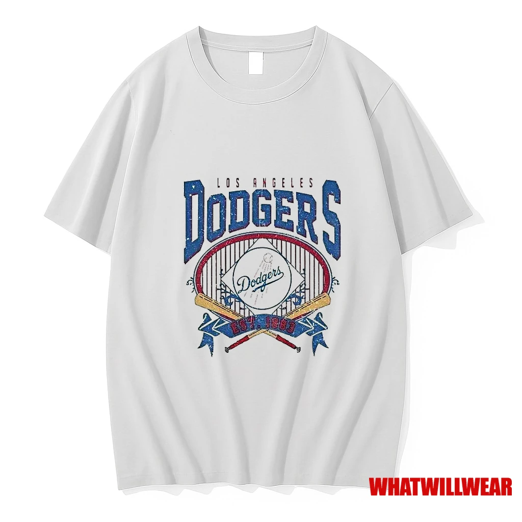 Los Angeles Dodgers Baseball Mlb Est 1883 Logo Vintage Shirts
