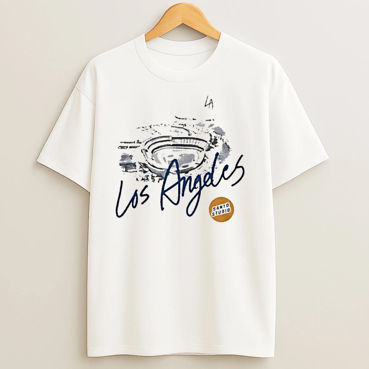 Los Angeles Dodgers Baseball The Blue Crew Stadium 2 Sided T Shirts