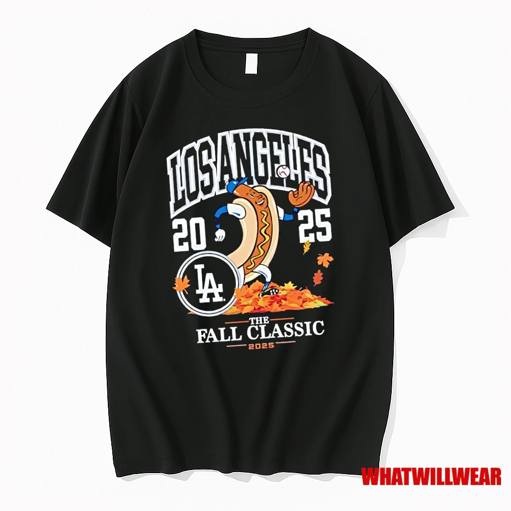 Los Angeles Dodgers Hot Dog World Series The Fall Classic 2025 Shirts
