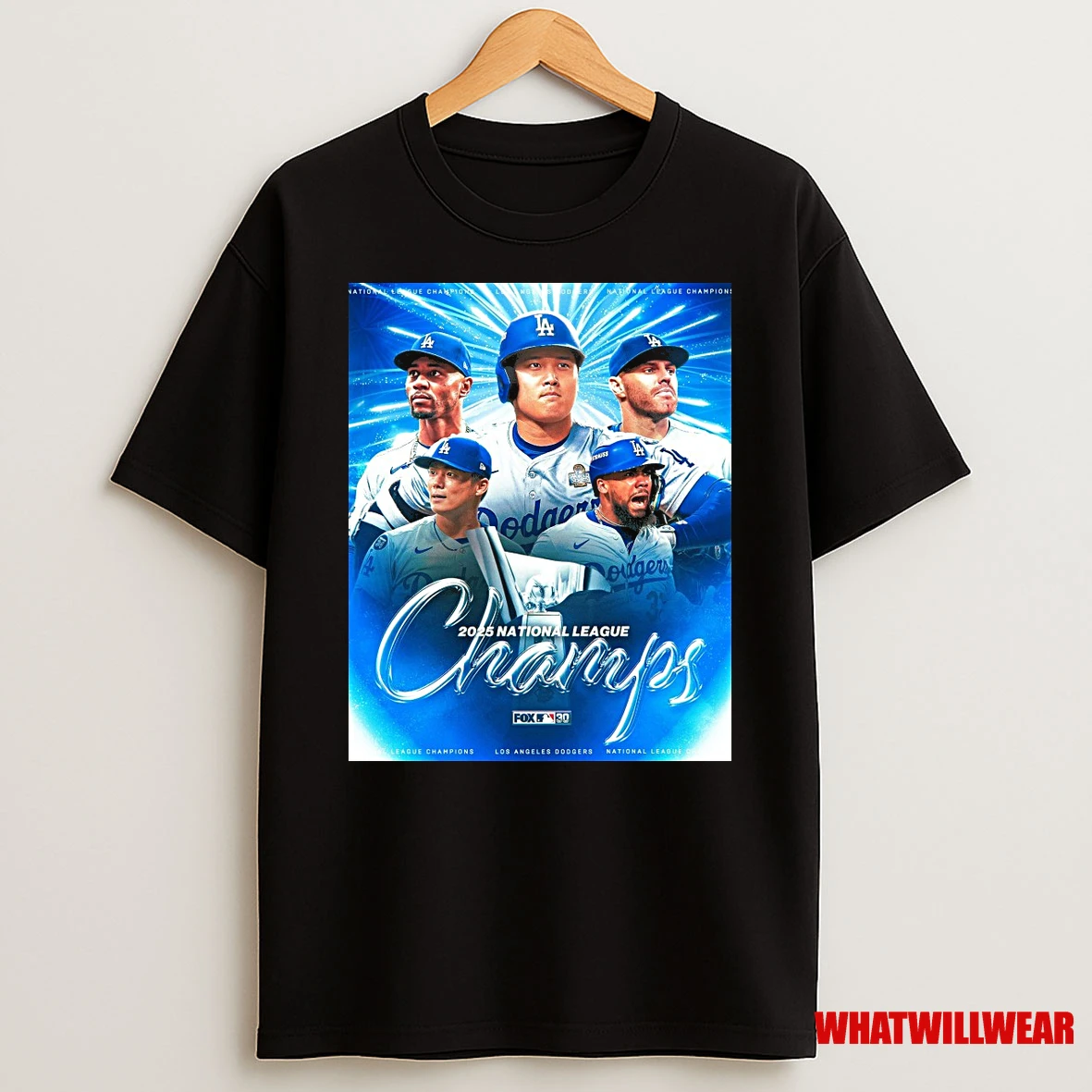 Los Angeles Dodgers Mlb 2025 Back To Back National League Champs Fox Shirts
