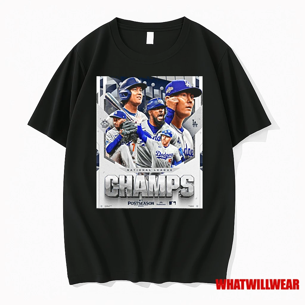 Los Angeles Dodgers Mlb 2025 National League Champs Postseason Back To The World Series Shirts