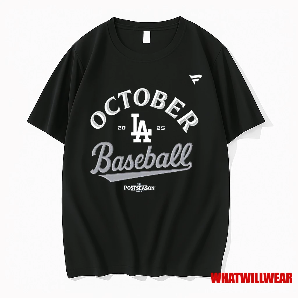 Los Angeles Dodgers October Baseball 2025 Postseason Shirts