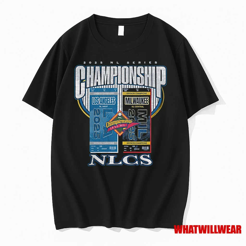 Los Angeles Dodgers Vs Milwaukee Brewers 2025 Nlcs Matchup Series Championship Shirts