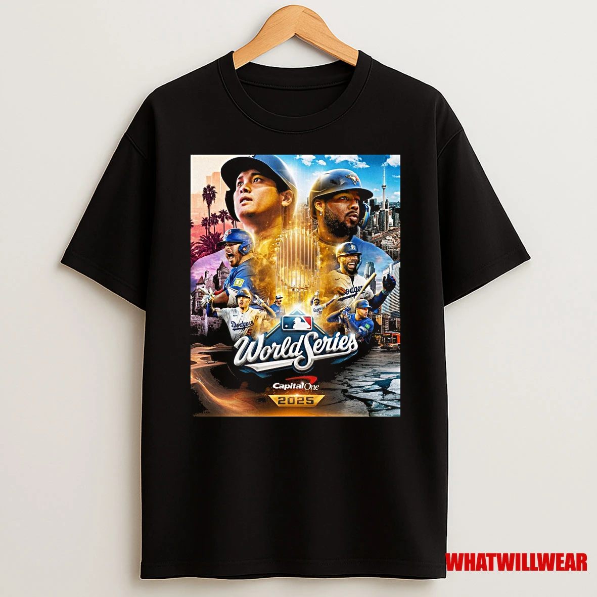 Los Angeles Dodgers Vs Toronto Blue Jays Mlb World Series Capital One October 21 2025 The Stage Is Set Shirts