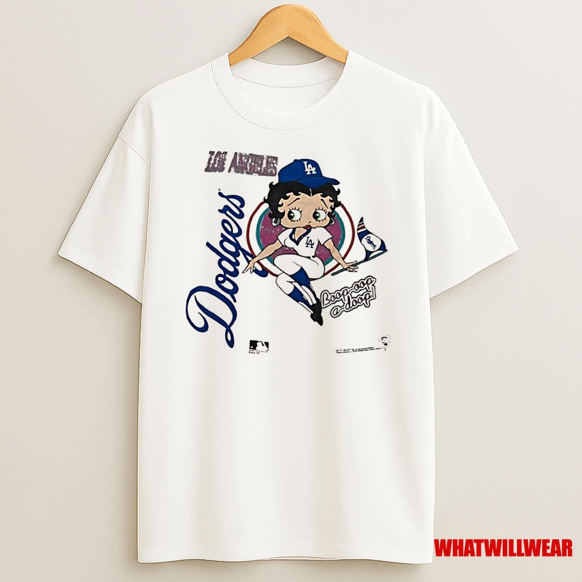 Los Angeles Dodgers And Boop Oop A Doop Collab Logo Shirts