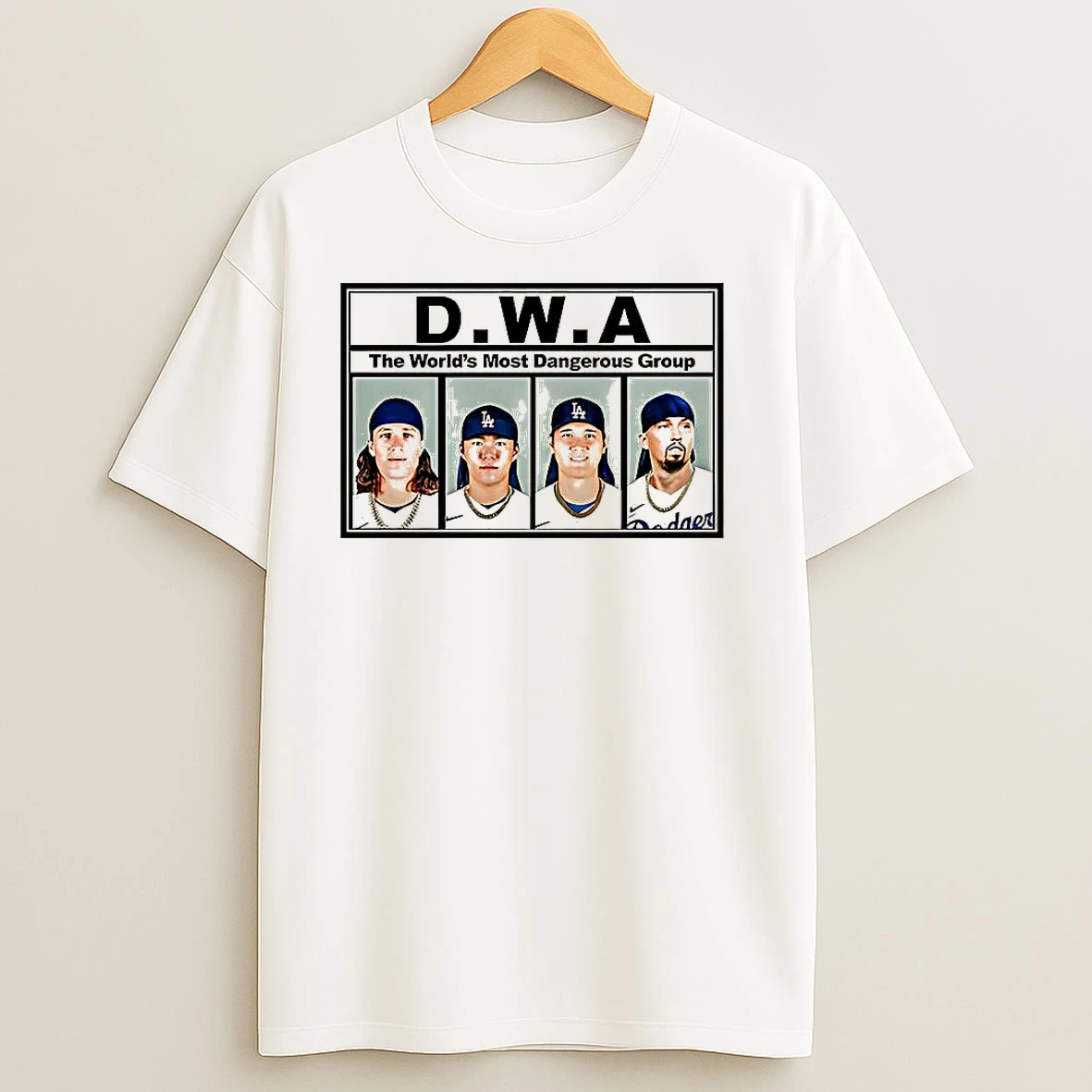 Los Angeles Dodgers Baseball Dwa The Worlds Most Dangerous Group T Shirts