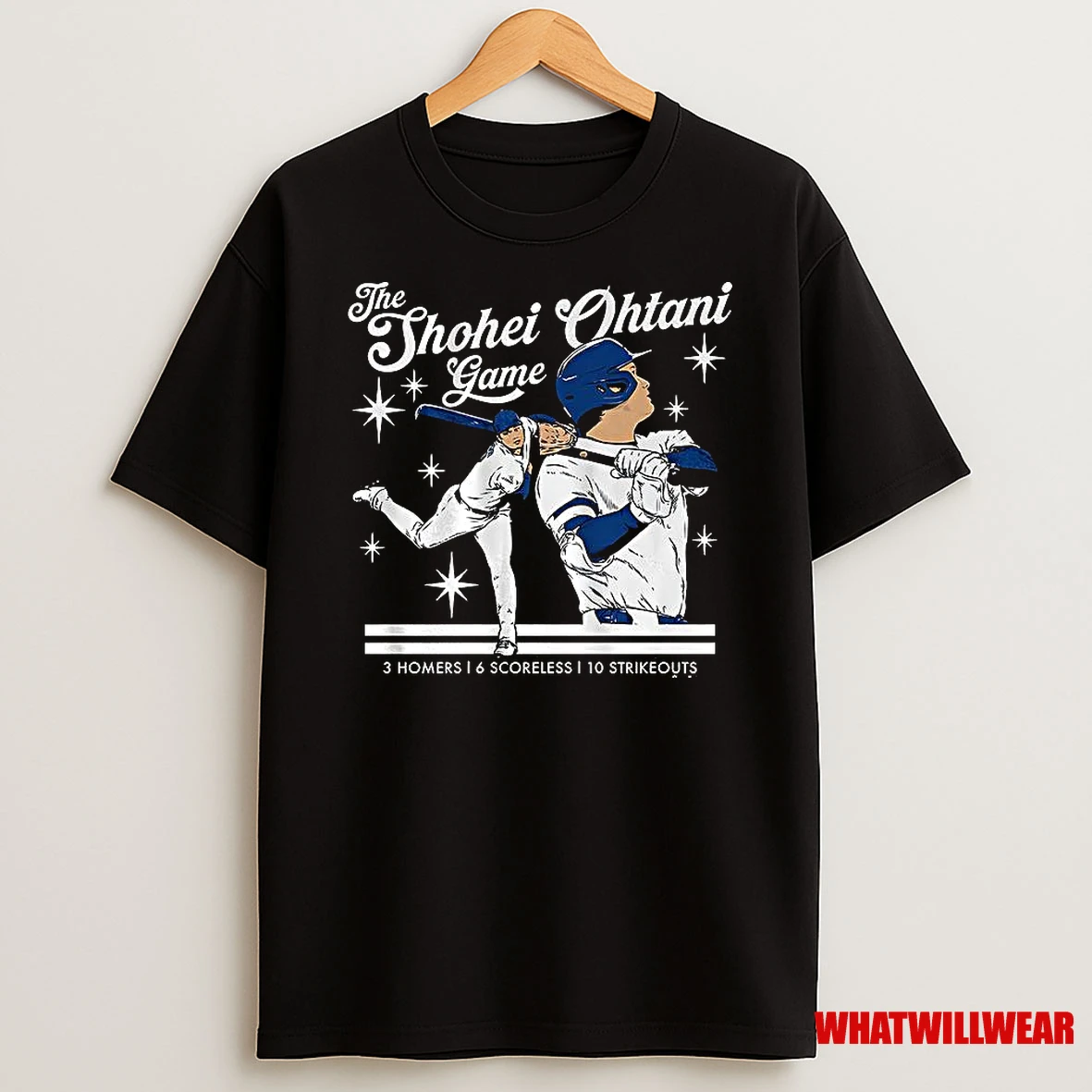 Los Angeles Dodgers Baseball The Shohei Ohtani Game 3 Homers 6 Scoreless 10 Strikeouts Shirts