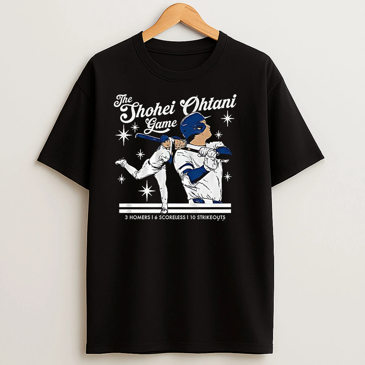 Los Angeles Dodgers Baseball The Shohei Ohtani Game 3 Homers 6 Scoreless 10 Strikeouts T Shirts