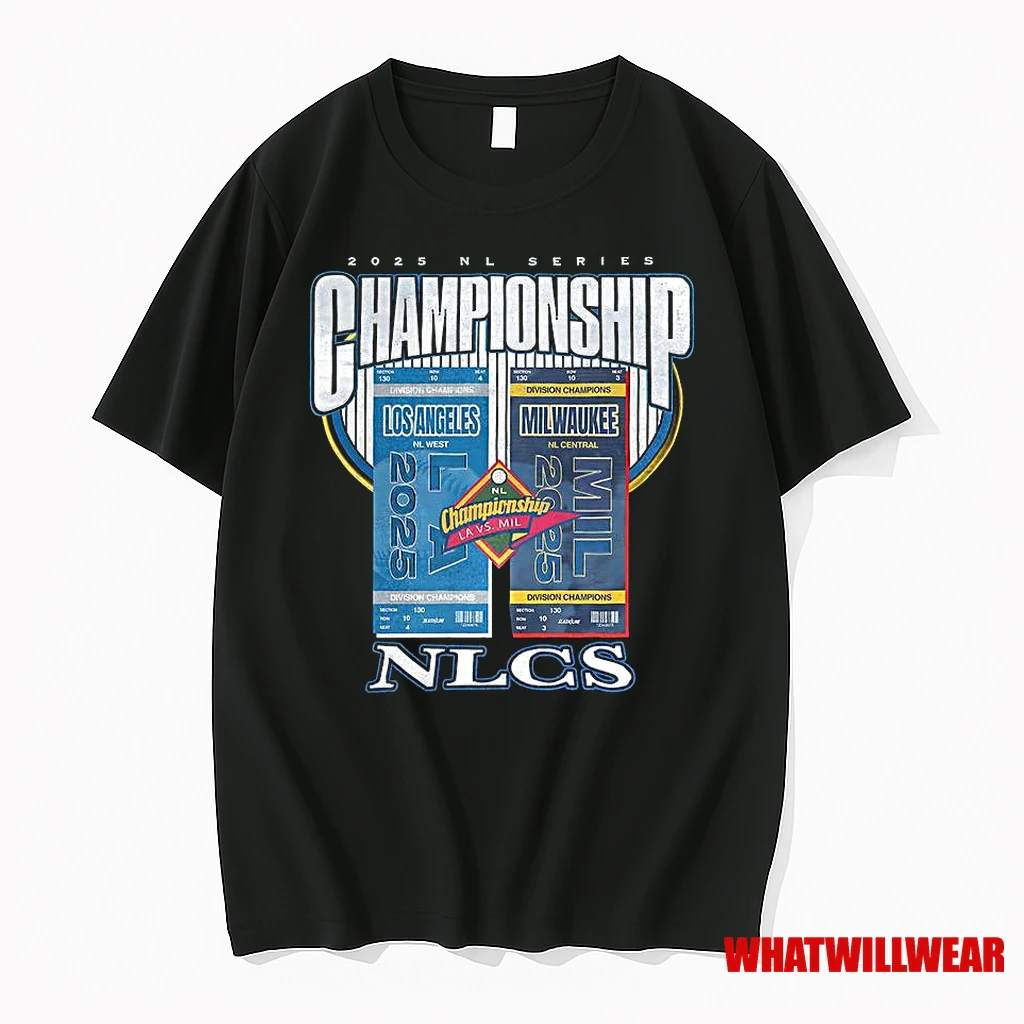 Los Angeles Dodgers Vs Milwaukee Brewers Nlcs 2025 Championship Shirts