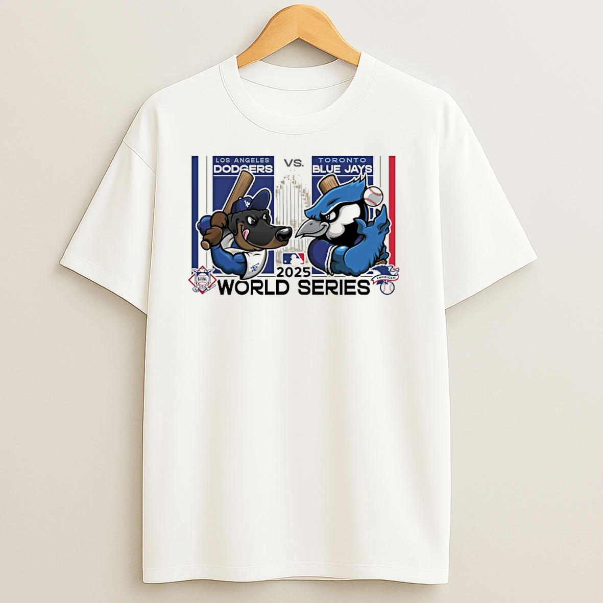 Los Angeles Dodgers Vs Toronto Blue Jays 2025 World Series Mascot T Shirts