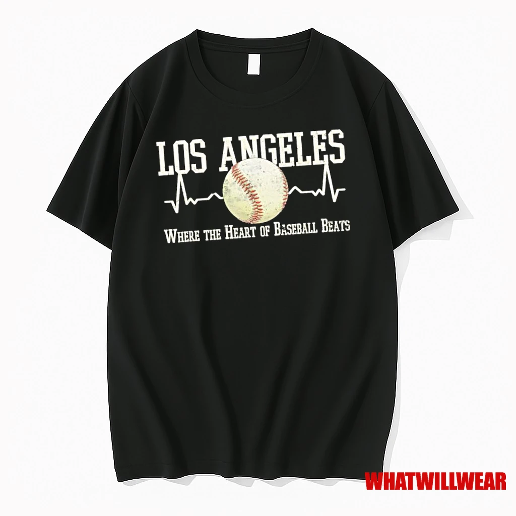 Los Angeles Dodgers Where The Heart Of Baseball Beats Shirts