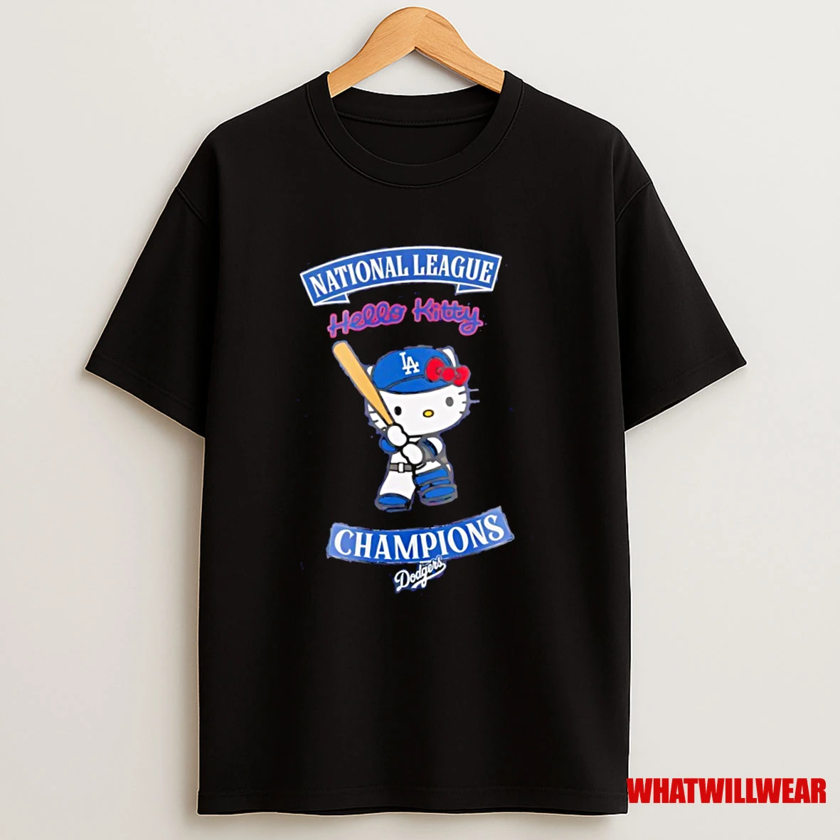 Los Angeles Dodgers X Hello Kitty 2025 Nlcs Champions Baseball Shirts