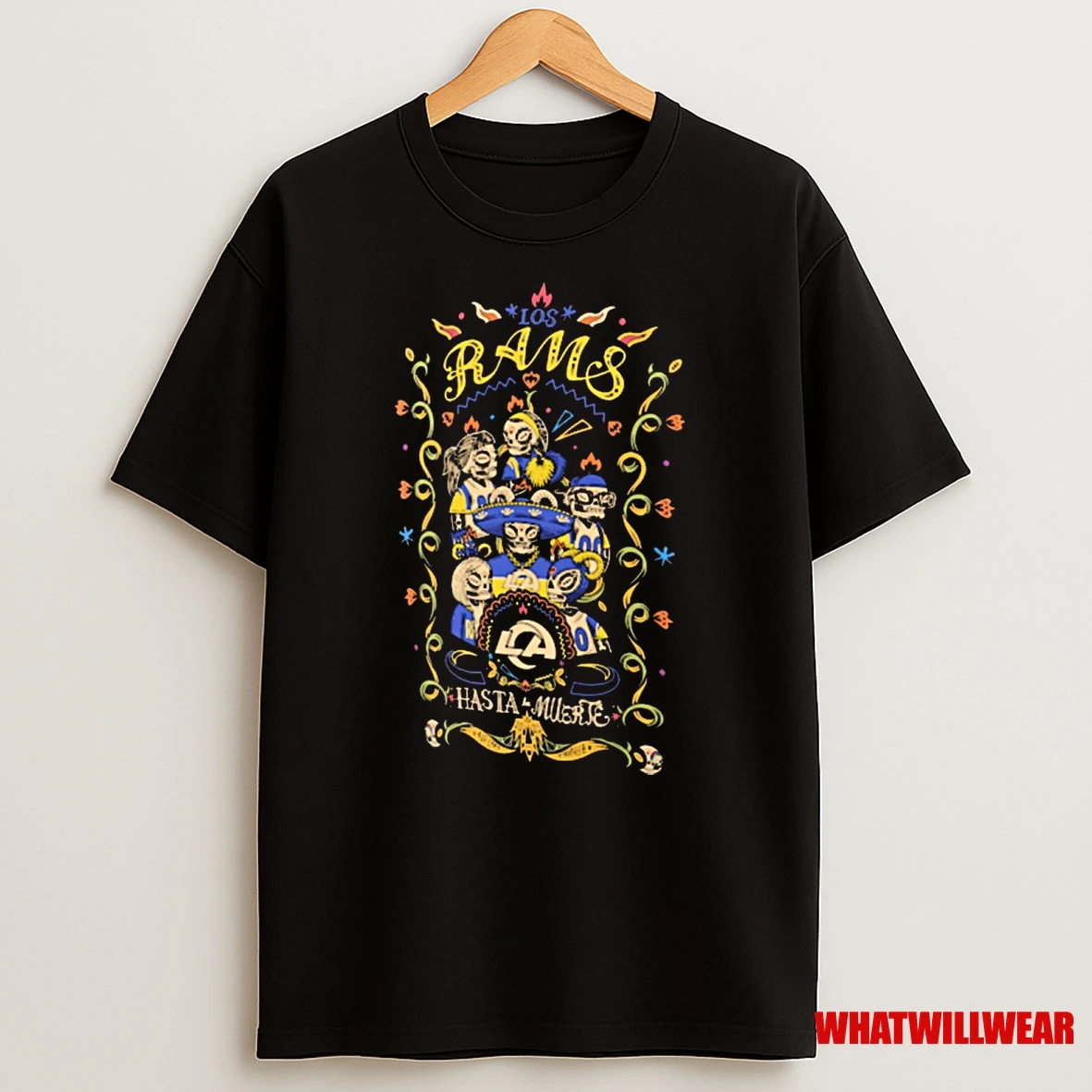 Los Angeles Rams 2025 Nfl Hasta La Muerte Fanart Shirts