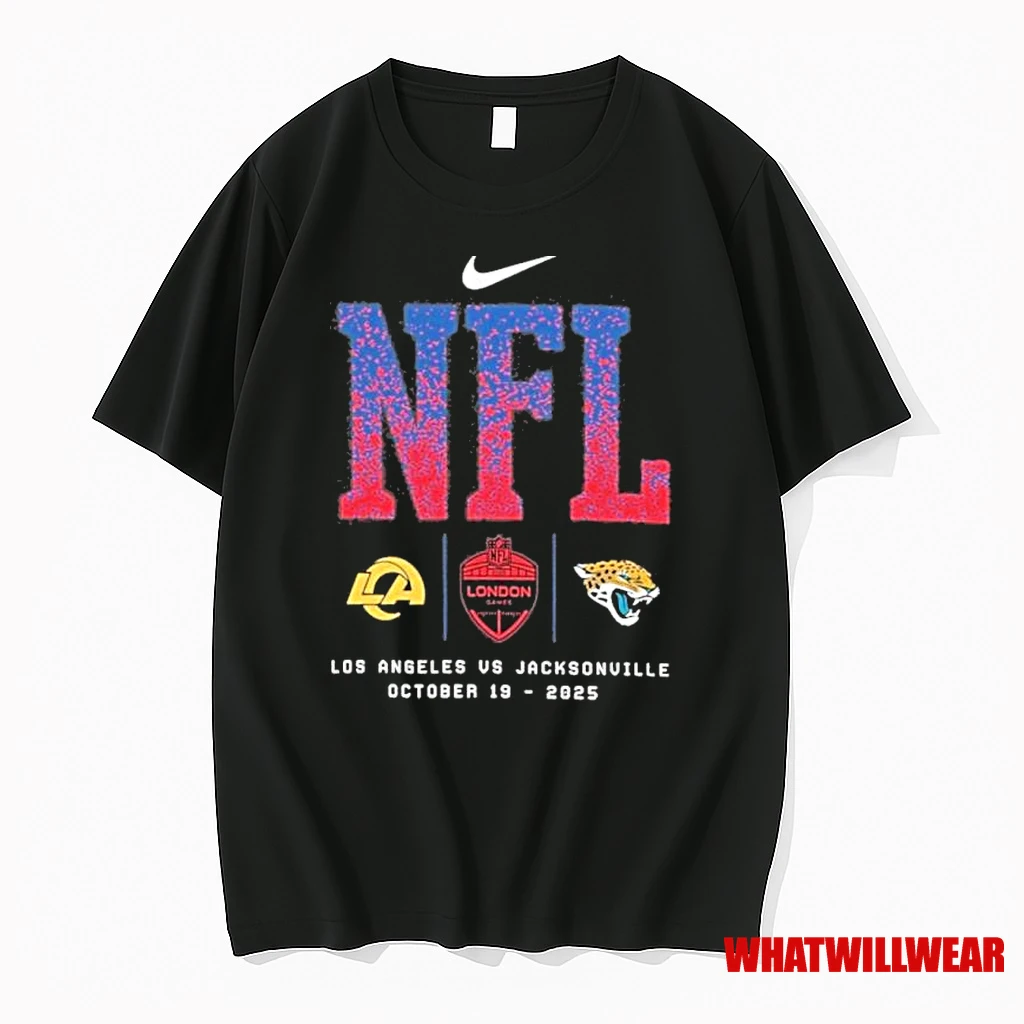 Los Angeles Rams Matchup London Games Vs Jacksonville Jaguars Nike 2025 Shirts