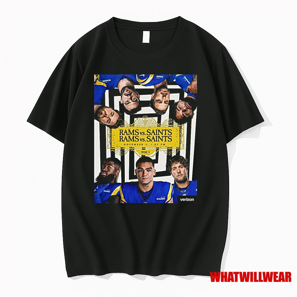 Los Angeles Rams Vs New Orleans Saints November 2 2025 Week 9 Shirts