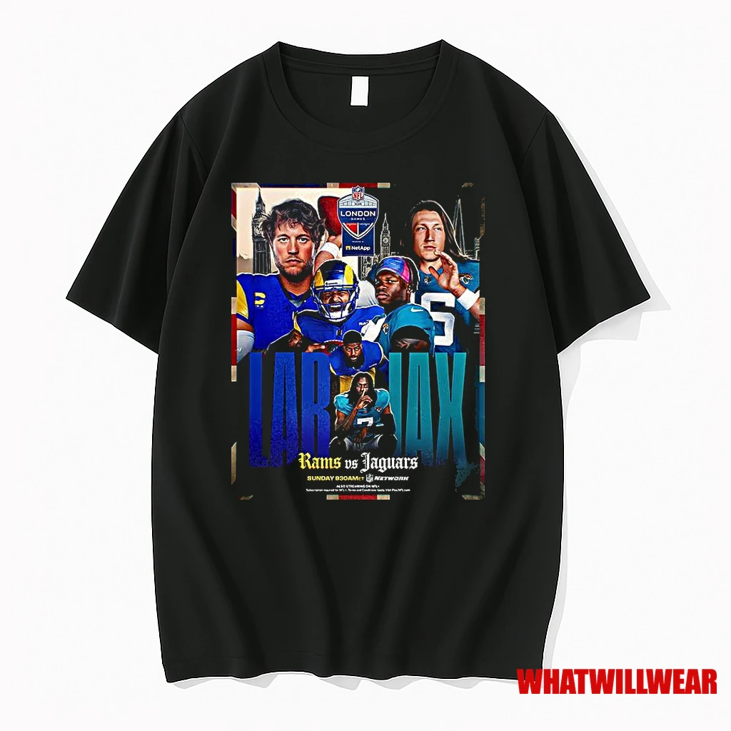 Los Angeles Rams Vs Jacksonville Jaguars Nfl London Games 2025 Shirts