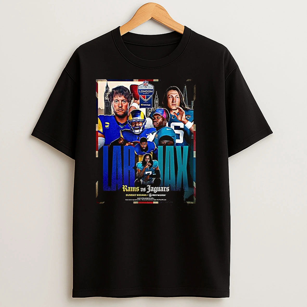 Los Angeles Rams Vs Jacksonville Jaguars Nfl London Games 2025 T Shirts