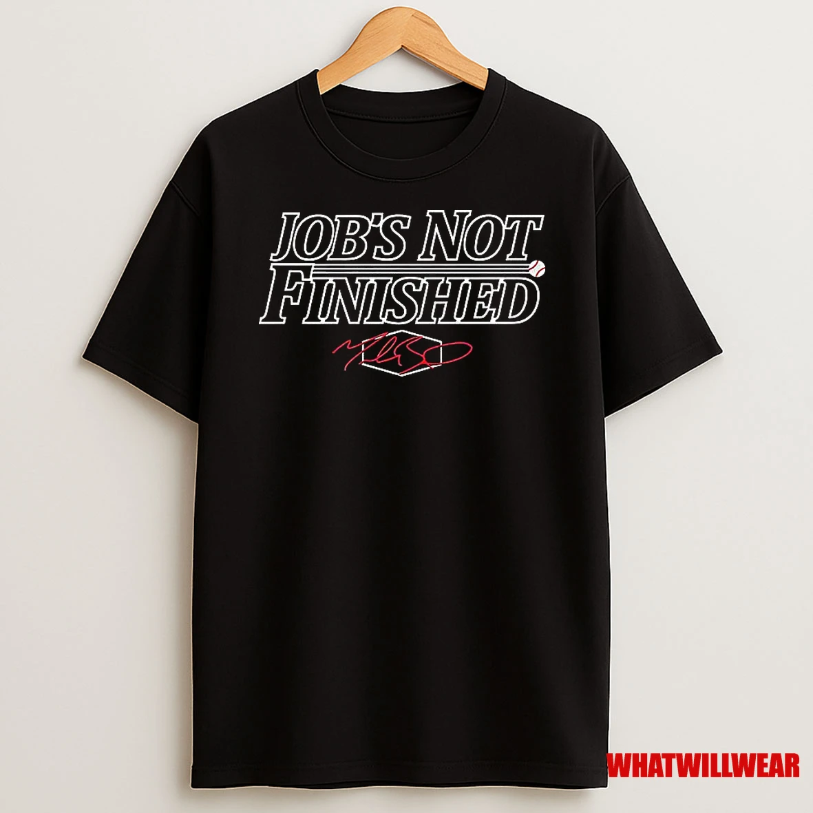 Los Angeles Baseball Kobe Jobs Not Finished Signature Shirts