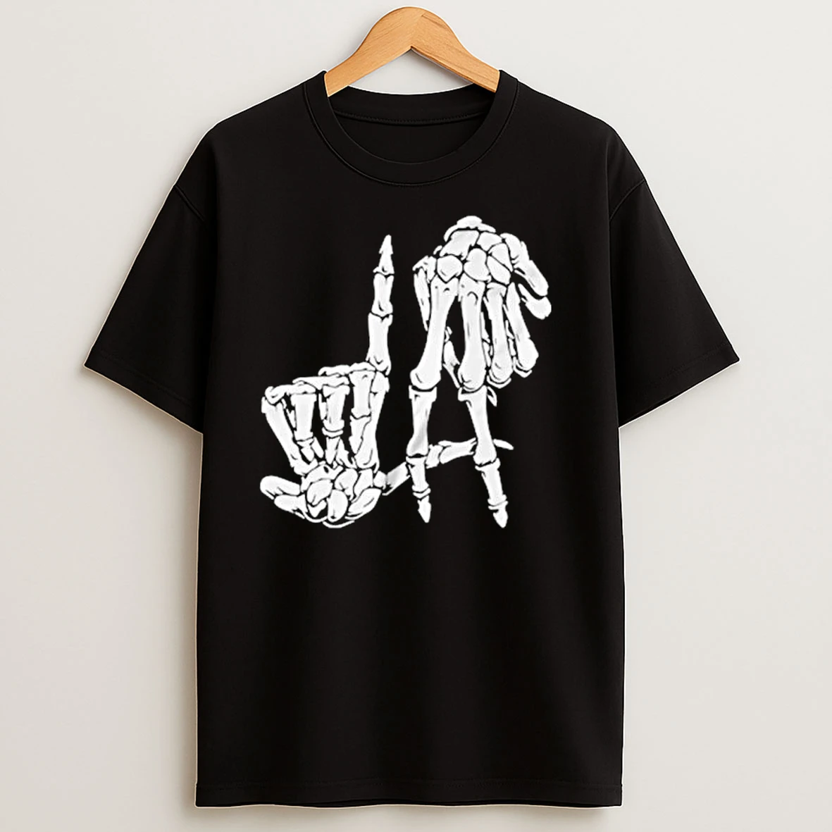 Los Angeles Skeleton Hand Sign Ornaments T Shirts