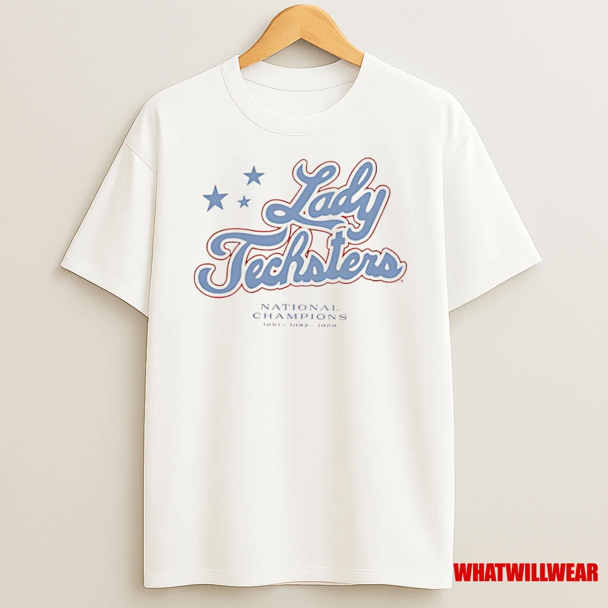 Louisiana Tech University Lady Techsters National Champions 1981 1982 1988 Shirts