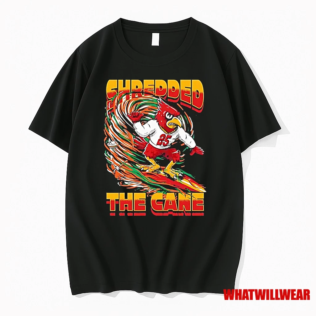 Louisville Cardinals Shredded The Miami Cane Shirts