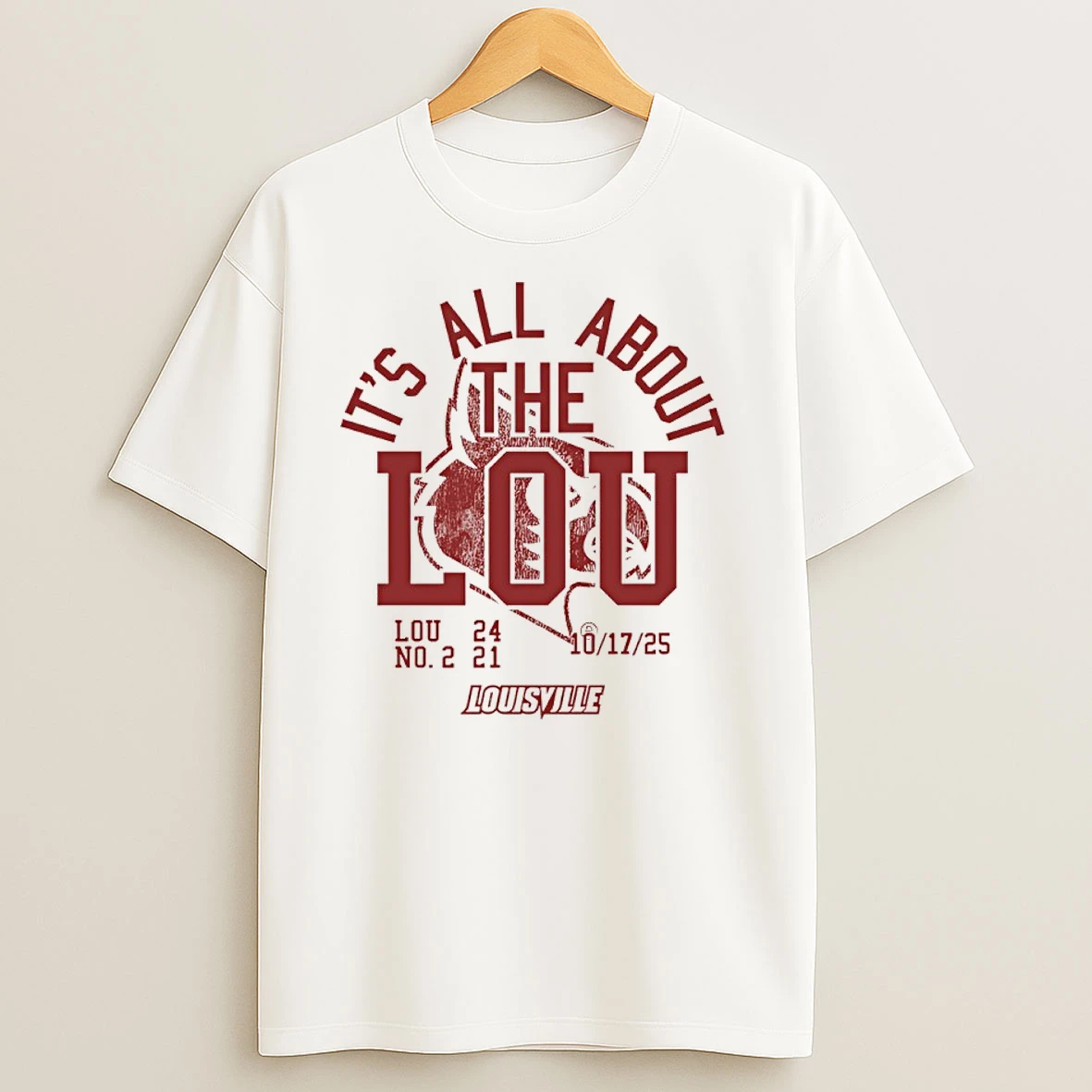 Louisville Football Its All About The Lou Cardinals Beat Hurricanes 24 21 T Shirts