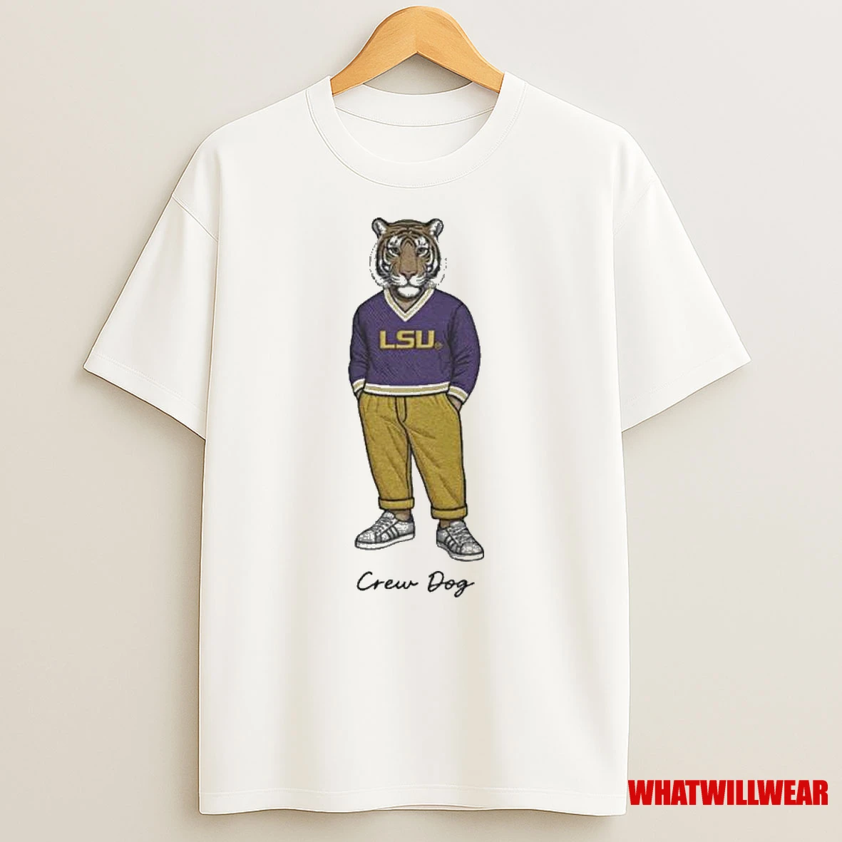 Lsu Tigers Mascot Embroidered Shirts
