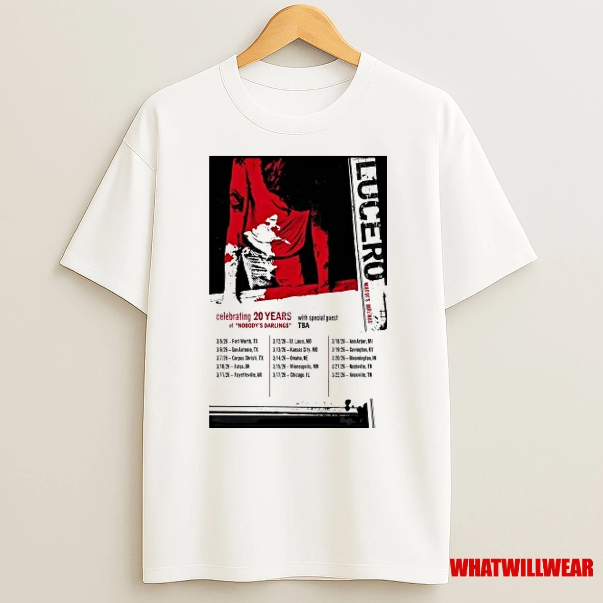 Lucero 2026 Nobodys Darlings Tour Shirts