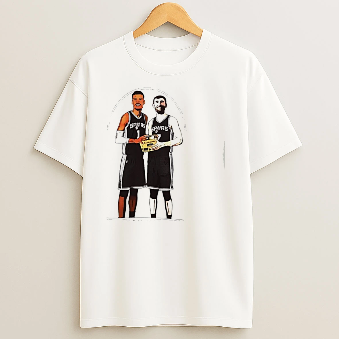 Luke Kornet And French Vanilla Nba San Antonio Spurs Cartoon T Shirts