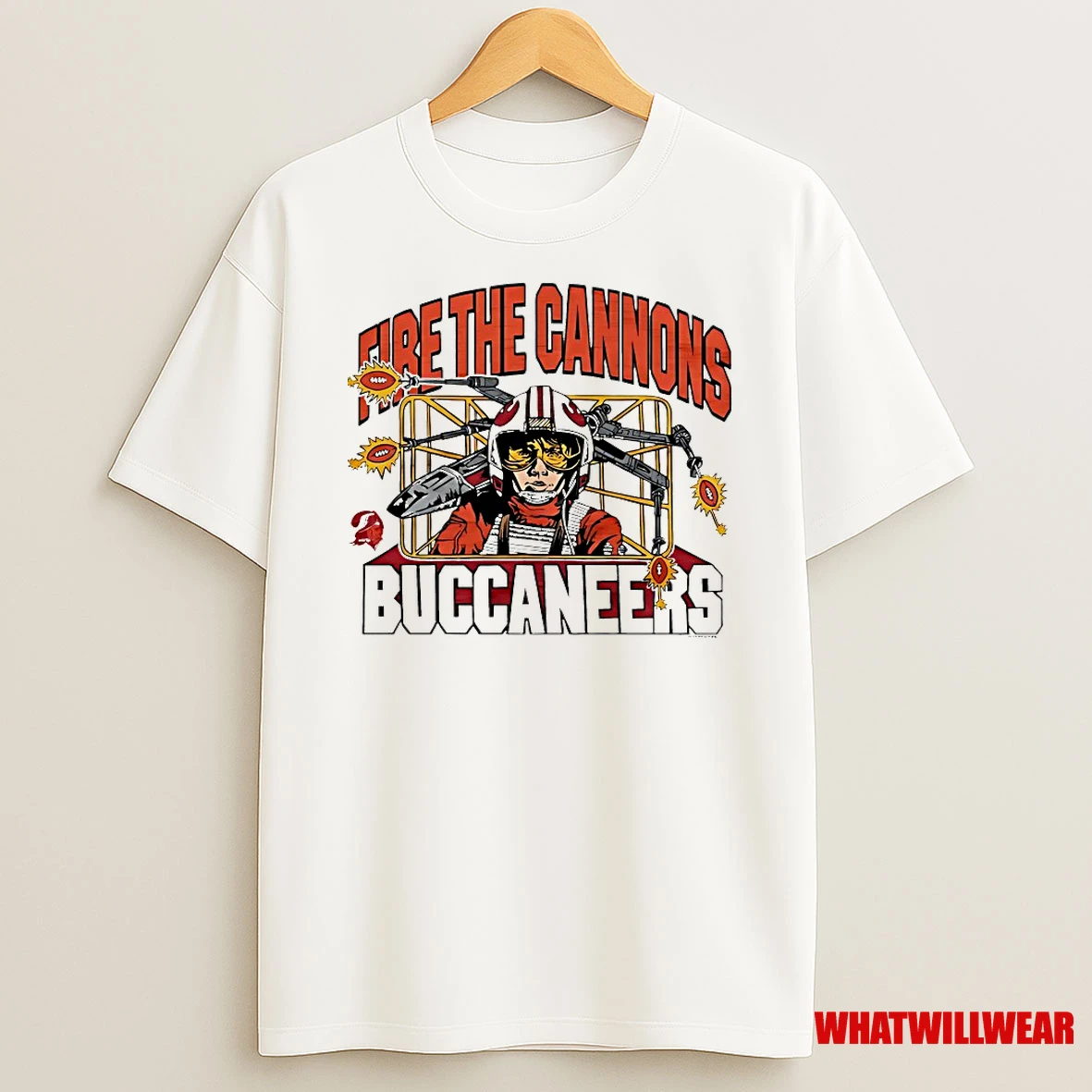 Luke Skywalker Star Wars X Tampa Bay Buccaneers Fire The Cannons Shirts