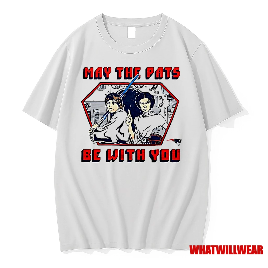 Luke Skywalker And Leia Organa Star Wars X New England Patriots May The Pats Be With You Shirts