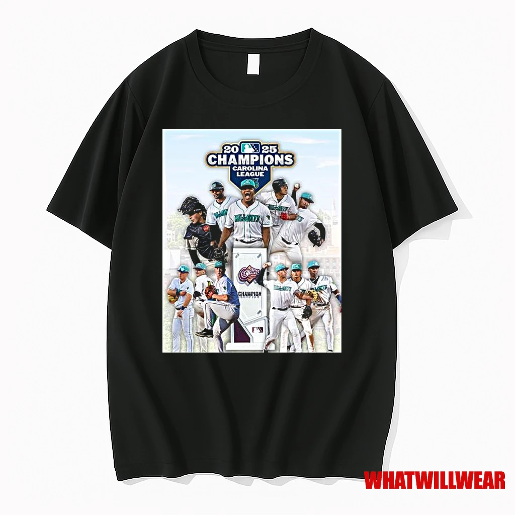 Lynchburg Hillcats Team 2025 Carolina League Champions Shirts