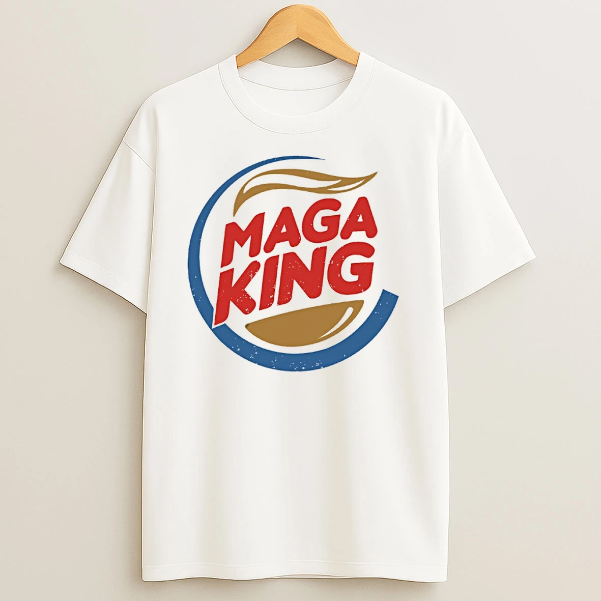 Maga King Burger King Parody Logo T Shirts