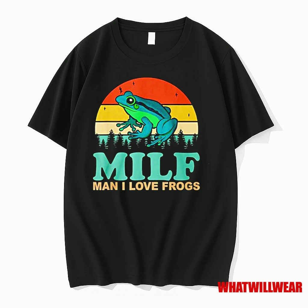 Milf Man I Love Frogs Vintage Shirts