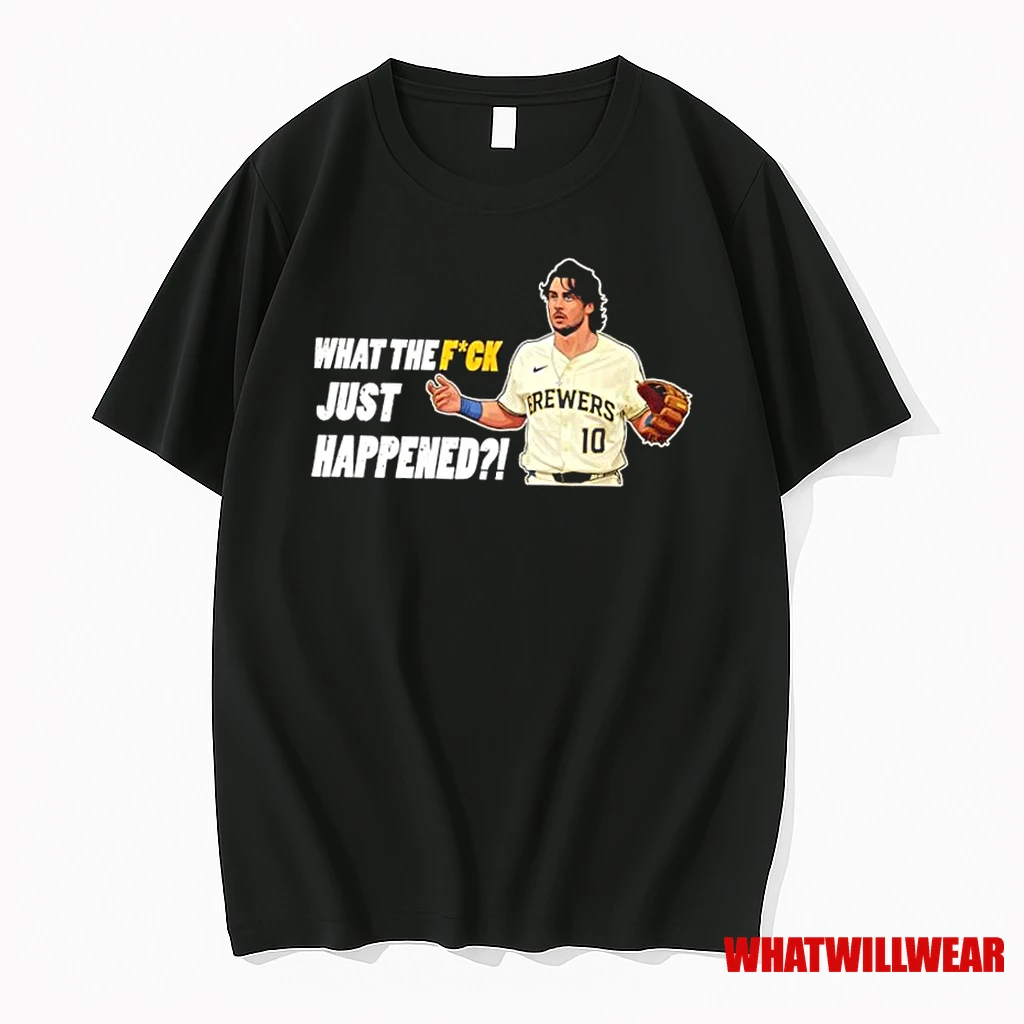 Mlb Milwaukee Brewers Insane Double Play In Playoff Season Baseball Shirts